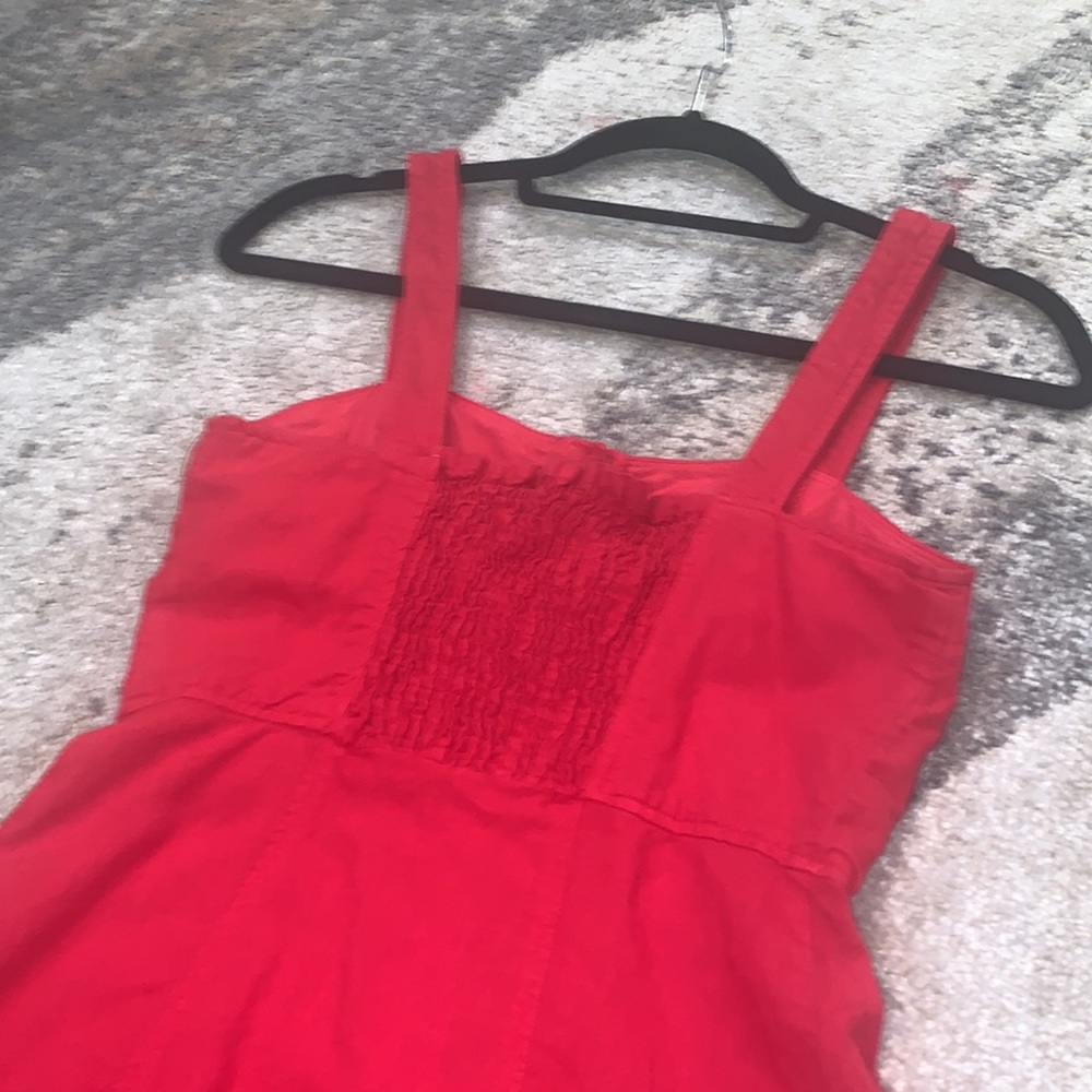 SIZE XS ZARA RED RUFFLE DRESS - Picture 7 of 8